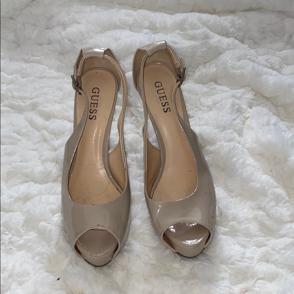 GUESS nude heels